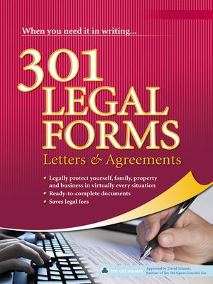 301 Legal Forms, Letters & Agreements - ebook